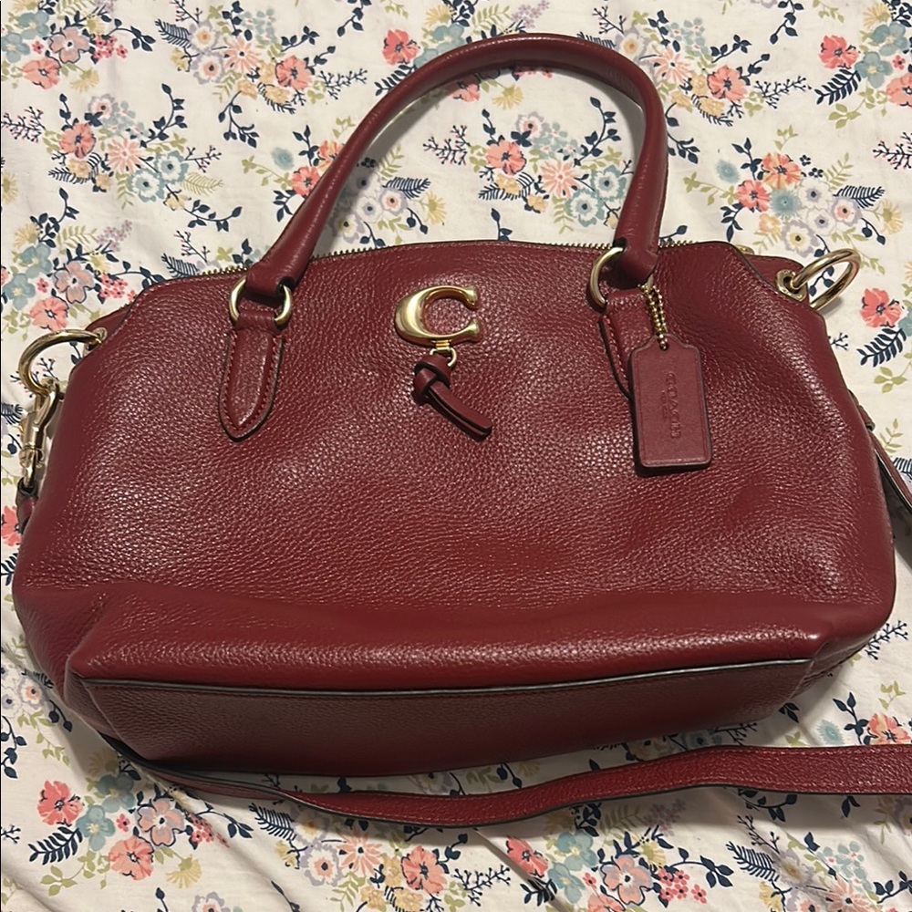Coach Red Leather Handbag